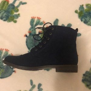 Soft Navy Blue Booties